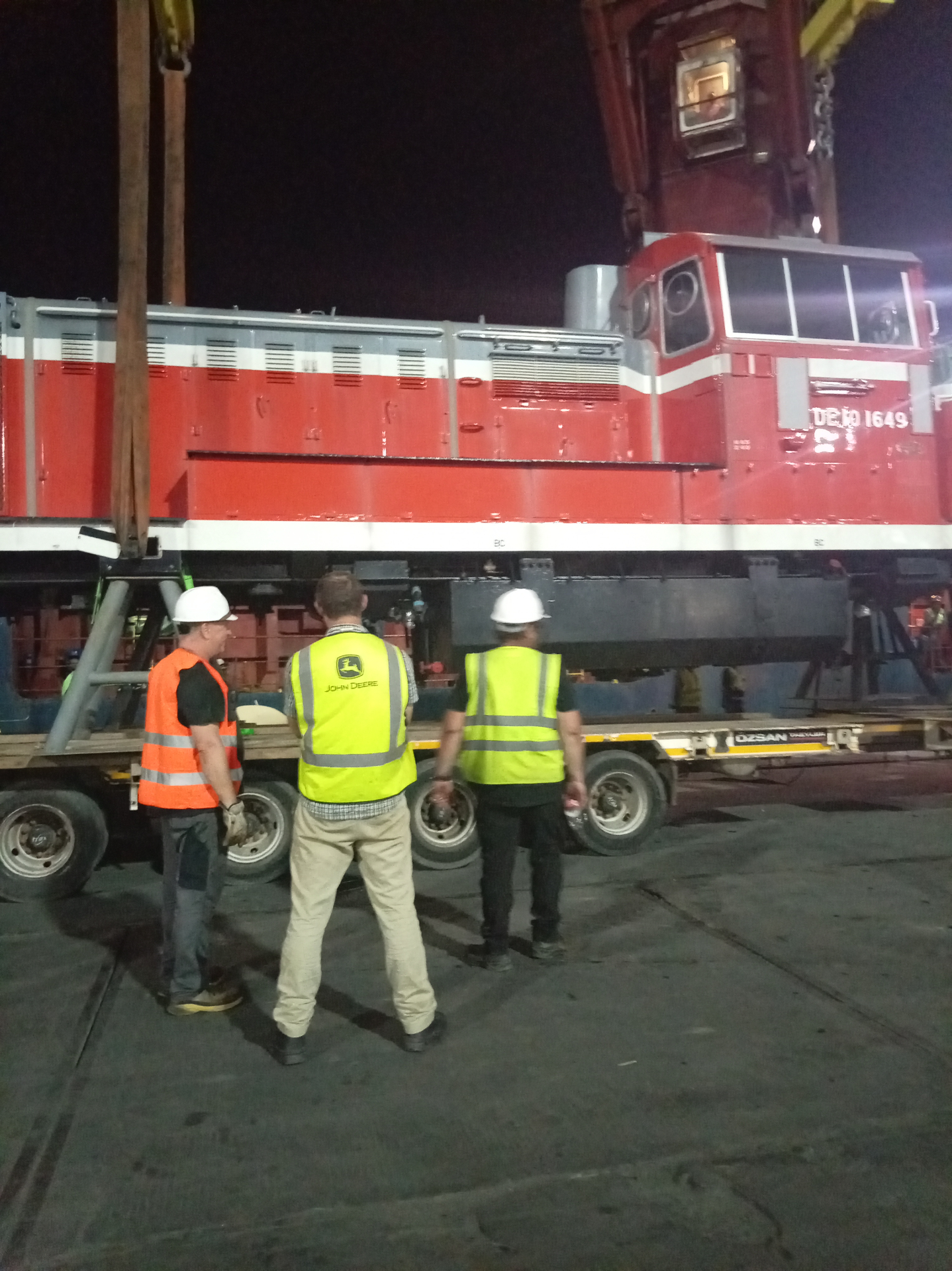 Locomotive handover.