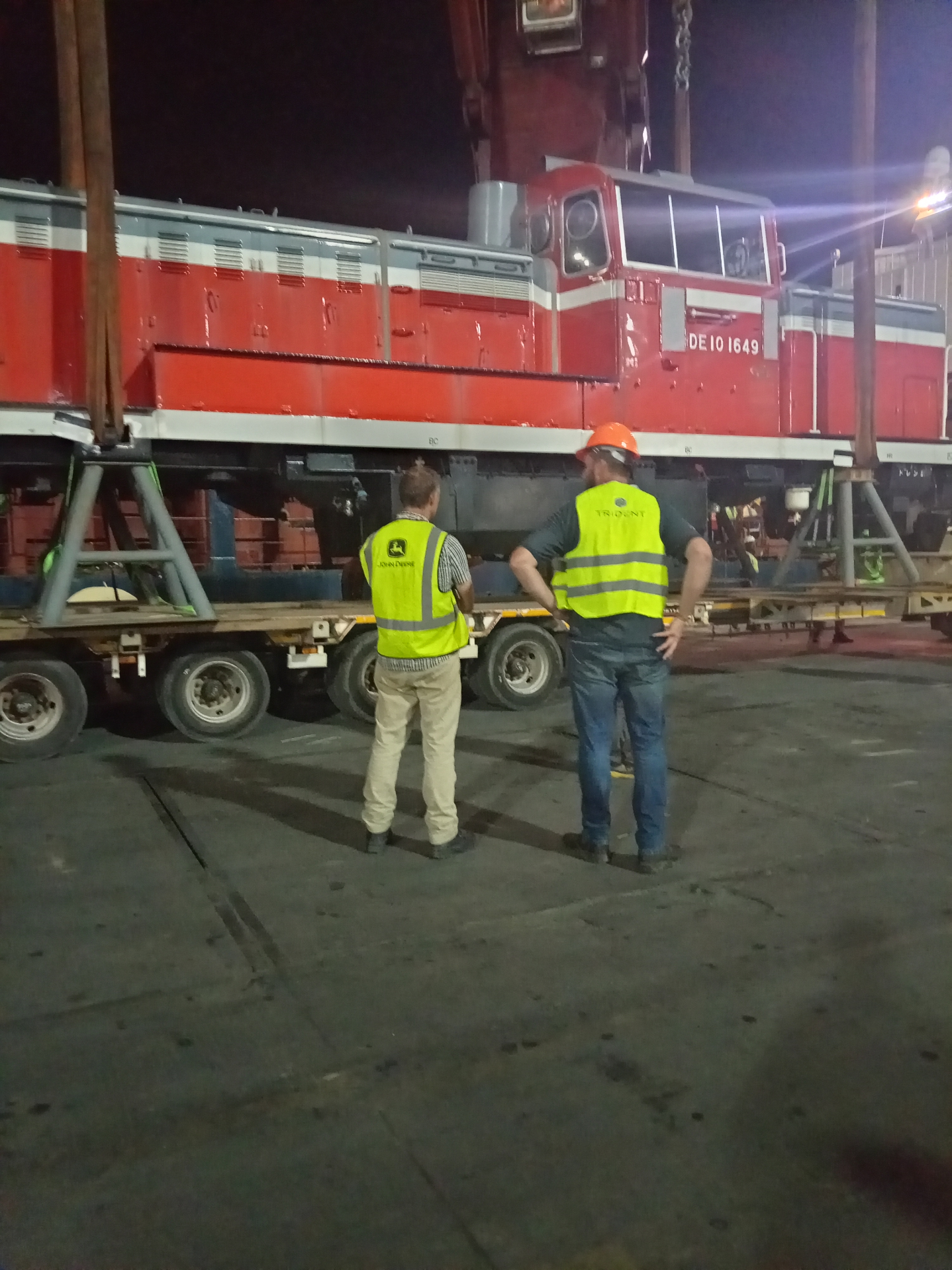 Locomotive handover.